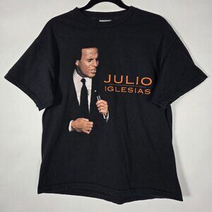 Vintage Tennessee River Julio Iglesias Music Mens Large Short Sleeve T Shirt